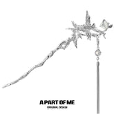 Whiterfly 18k Platinum Plating Detachable Tassel Earring & Hairpins Set™