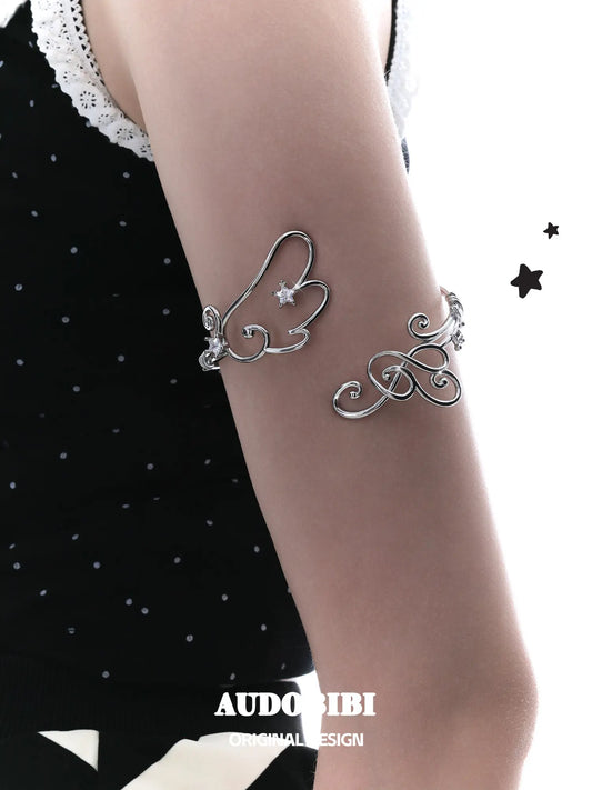 Winged Grace Platinum Plating Angel Wing Music Note ArmRing™