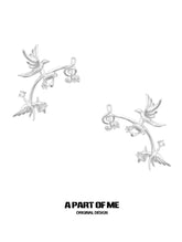 Winged Grace Platinum Plating Flying Bird Music Note Ear Cuff Ear Clip™