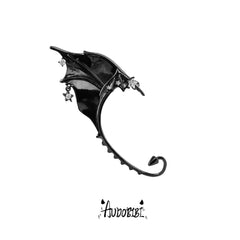 Little Devil Bat-Wing Ear Cuff — Right Ear.