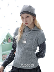 Lily Dream House Photo Locket Long Necklace, shown worn by a model.