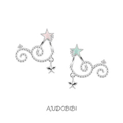 Lily Starvine Detachable Star Stud Earrings — Mixed Colors.