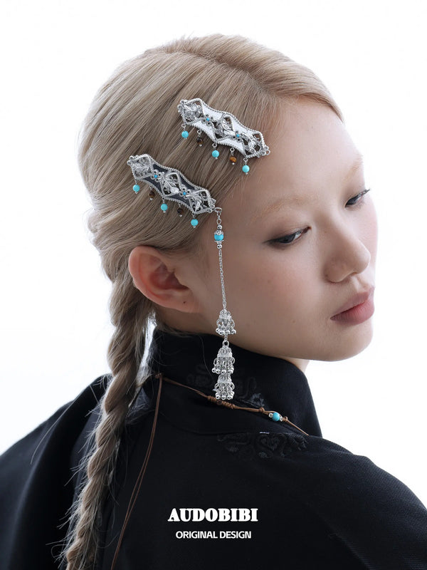 Divine Plume Neo-Chinese Style Ethnic-Style Pendant Tassel Hair Clip™