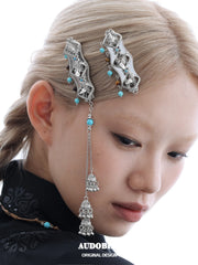 Divine Plume Neo-Chinese Style Ethnic-Style Pendant Tassel Hair Clip™