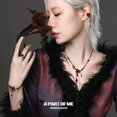 Bloody Datura 18K Platinum Plated Asymmetrical Ear Clips Earclips™