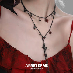 สร้อยคอโซ่ยาวเคลือบแพลตตินัม 18K Bloody Datura™