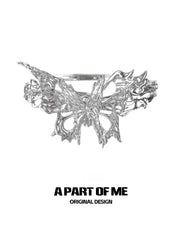 Butterfly Cage 18K Platinum Plating Changeable Butterfly Arm Rings™