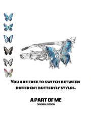 Butterfly Cage 18K Platinum Plating Changeable Butterfly Arm Rings™
