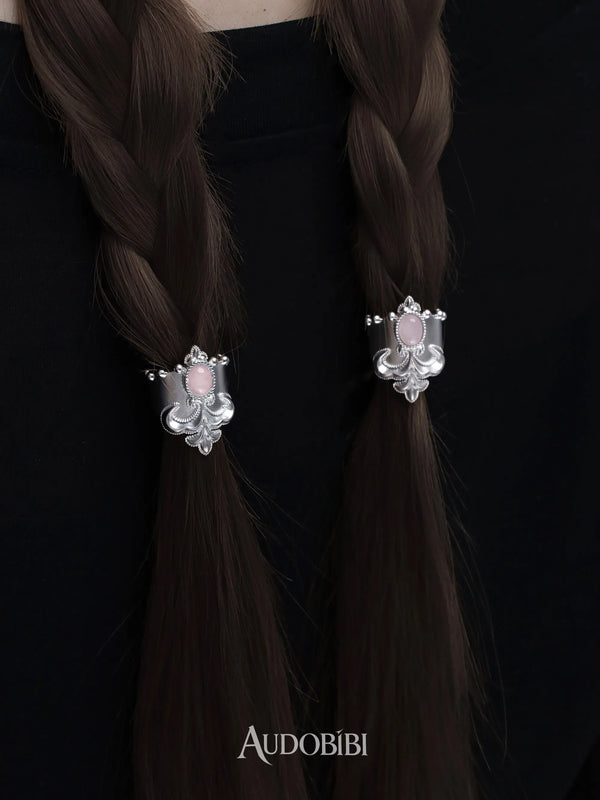 Chivalry Platinum-Plated Vintage Iris Opal Hair Clip™