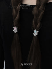 Chivalry Platinum-Plated Vintage Iris Opal Hair Clip™