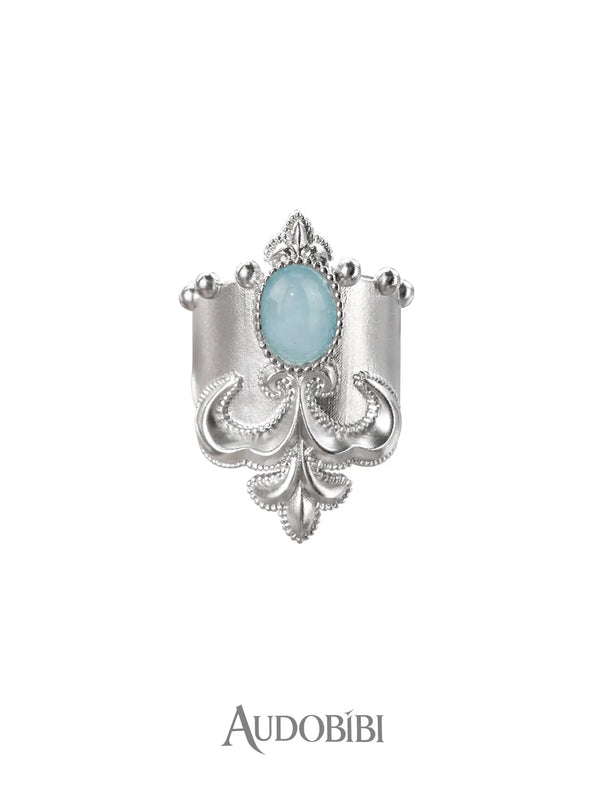 Chivalry Platinum-Plated Vintage Iris Opal Hair Clip™