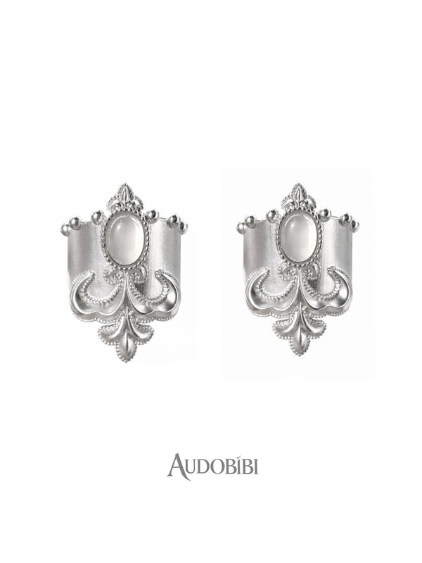 Chivalry Platinum-Plated Vintage Iris Opal Hair Clip™