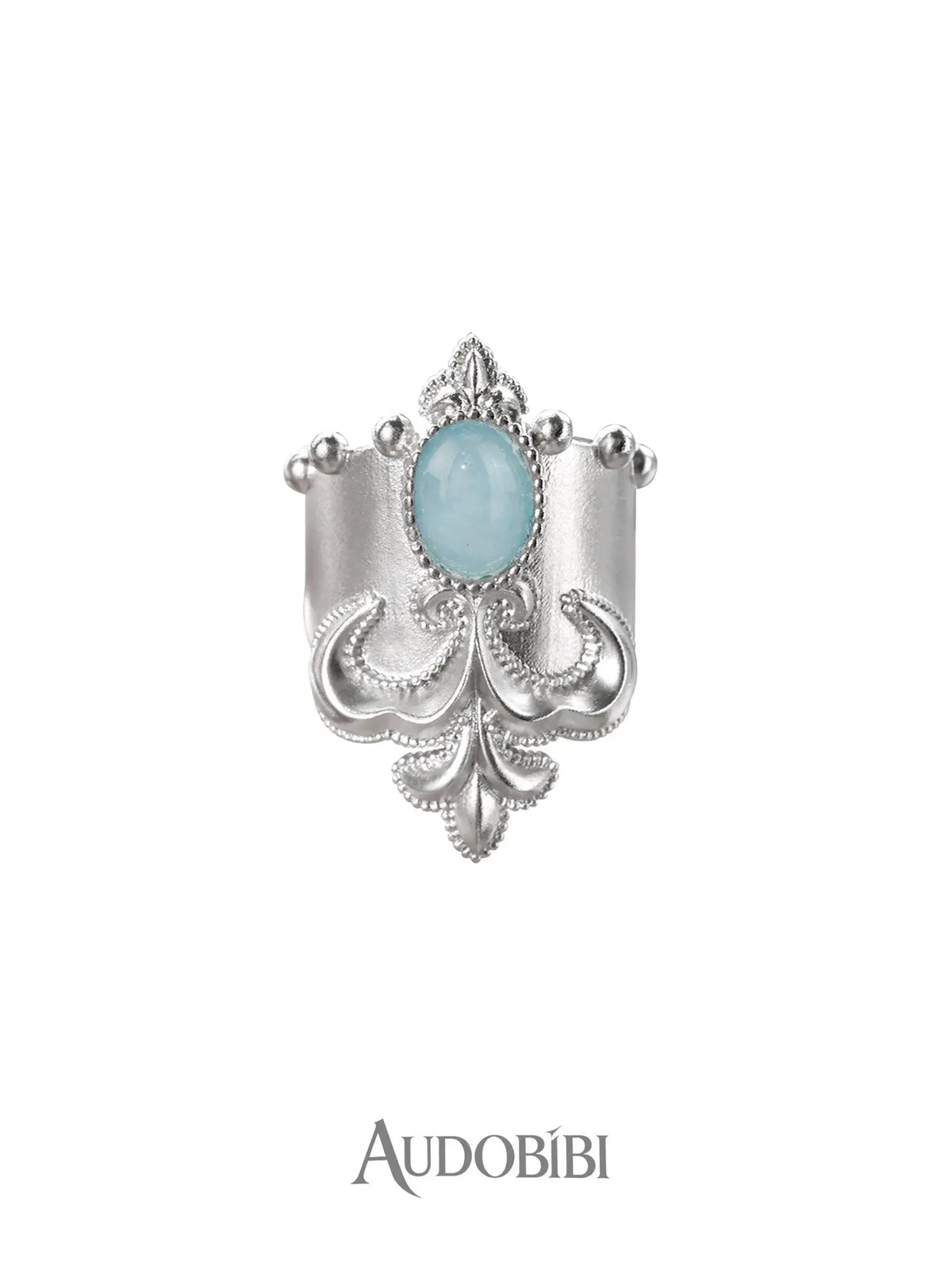 Chivalry Platinum-Plated Vintage Iris Opal Hair Clip™