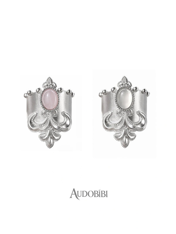 Chivalry Platinum-Plated Vintage Iris Opal Hair Clip™