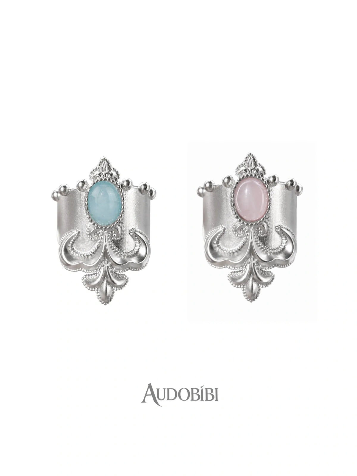 Chivalry Platinum-Plated Vintage Iris Opal Hair Clip™