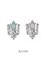 Chivalry Platinum-Plated Vintage Iris Opal Hair Clip™