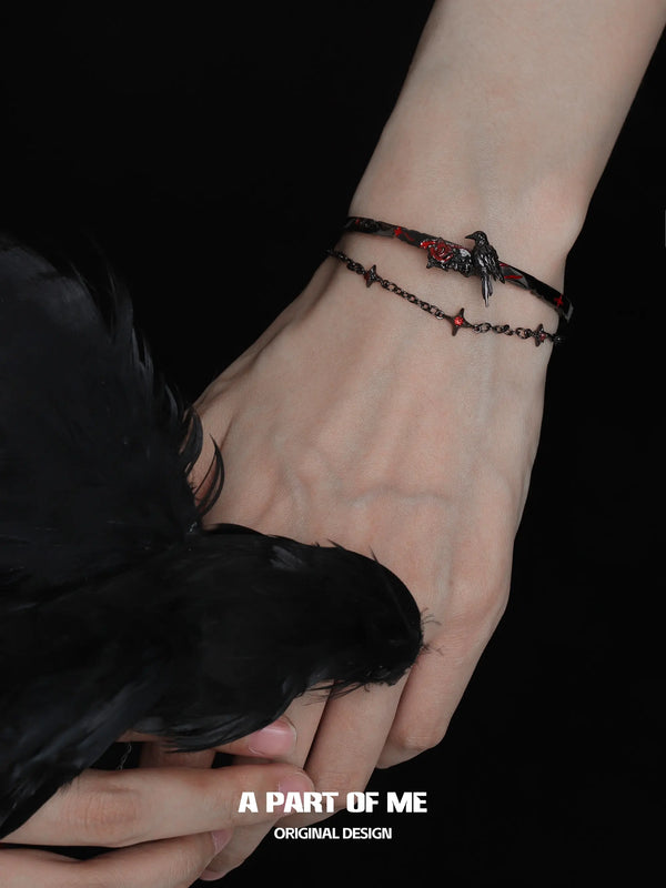 Dark Crows 18K Platinum Plating Chain Bangle Bracelet™