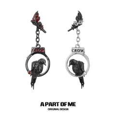 Dark Crows S925 18K Platinum Plating Pendant Earrings™