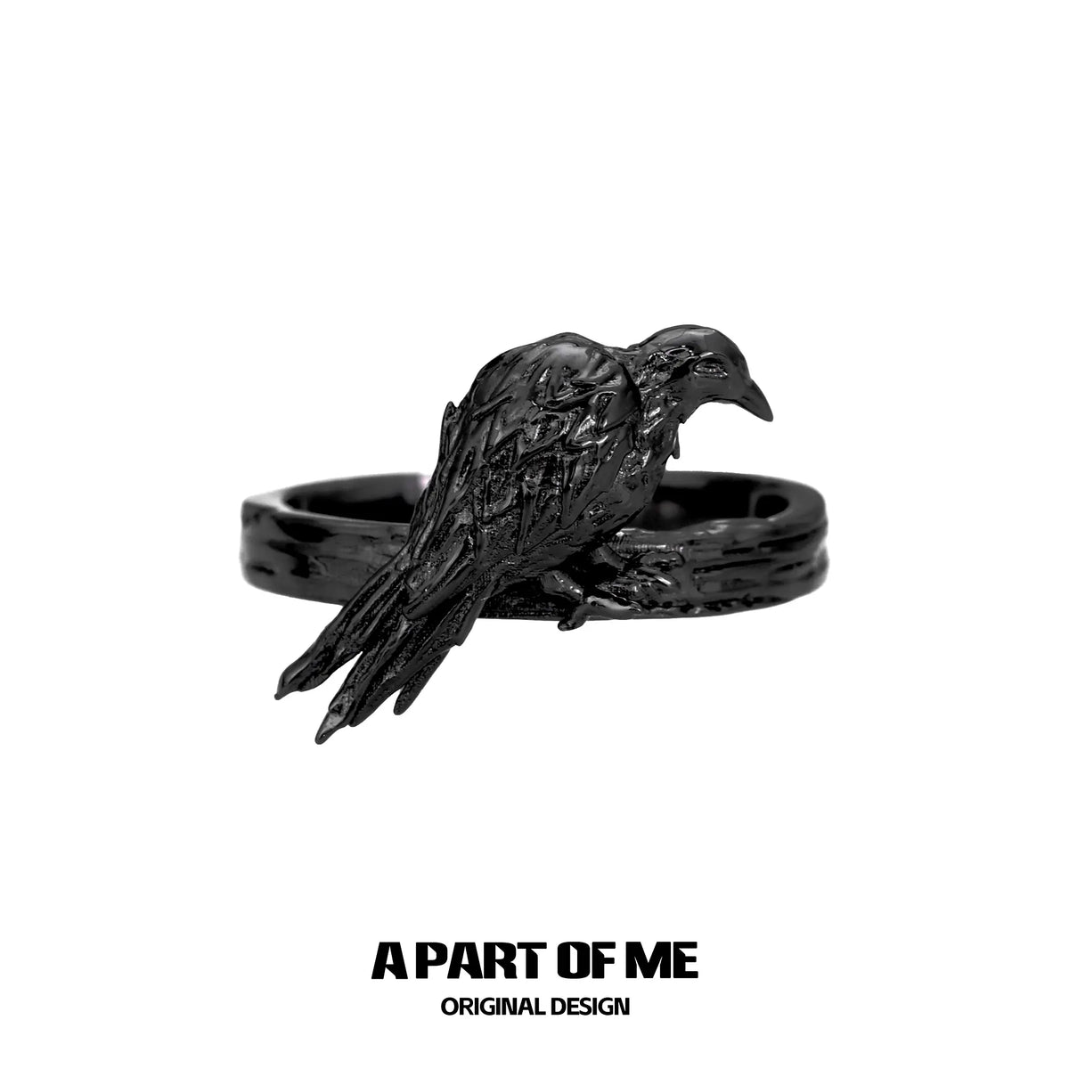 แหวนเงินสเตอร์ลิง S925 จาก Dark Crows™ ปรับขนาดได้