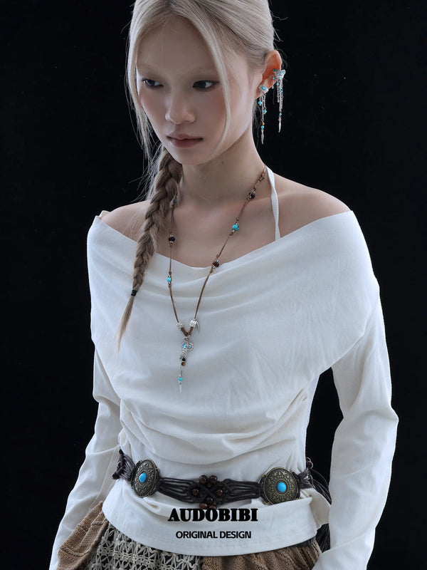 Divine Plume Neo-Chinese Style Feather Pendant Ethnic-Style Braided Necklace™