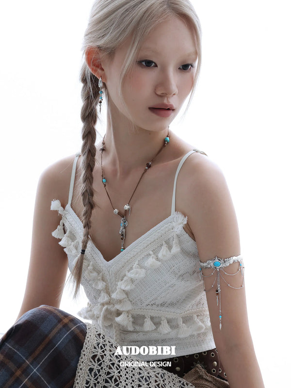 Divine Plume Neo-Chinese Style Feather Pendant Ethnic-Style Braided Necklace™