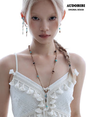Divine Plume Neo-Chinese Style Feather Pendant Ethnic-Style Braided Necklace™