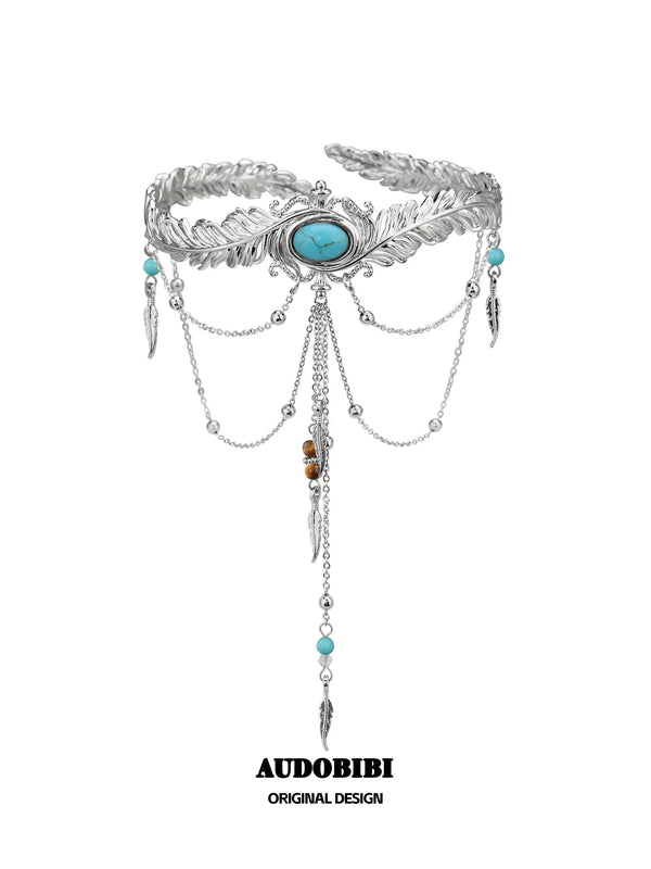 Divine Plume Neo-Chinese Style Feather Tassel Ethnic-Style Arm Ring Arm Accessories™