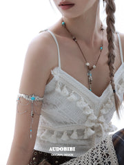 Divine Plume Neo-Chinese Style Feather Tassel Ethnic-Style Arm Ring Arm Accessories™