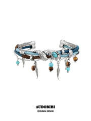 Divine Plume Neo-Chinese Style Platinum Plating Ethnic-Style Braided Rope Bracelet™