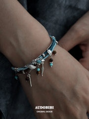 Divine Plume Neo-Chinese Style Platinum Plating Ethnic-Style Braided Rope Bracelet™