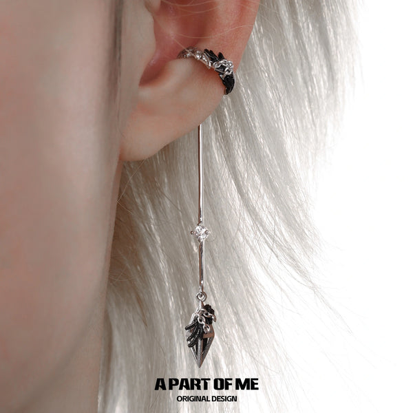 Divine Plume 18K Platinum Plated Slyus Zircon Earclips Ear Clips™