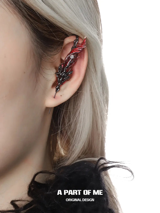 Divine Plume 18K Platinum Plating Agate Ear Hook Needle Piercing Earrings™