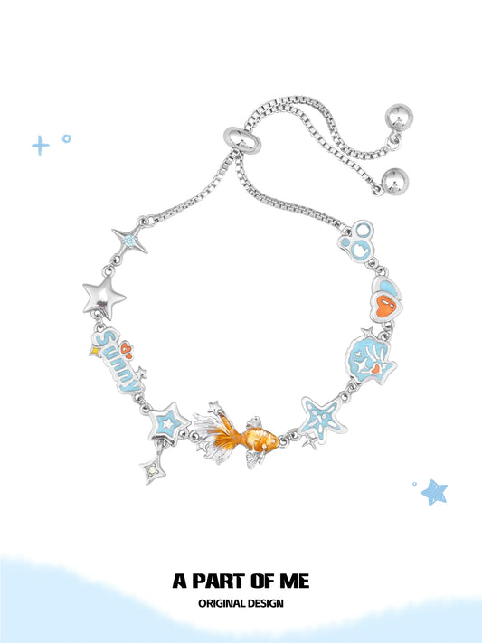 Dreamcore Goldfish Sunset Orange Sea Pull-Adjustable Bracelet™