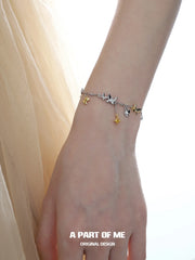 สร้อยข้อมือผีเสื้อ S925 เงินสเตอร์ลิงชุบทองคำเหลือง 18K Flutter Essence™