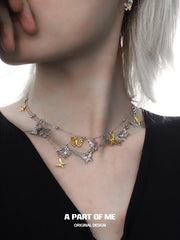 Flutter Essence S925 Sterling Silver 18K Yellow Gold Plating Tassel Necklaces™
