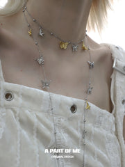 Flutter Essence S925 Sterling Silver 18K Yellow Gold Plating Tassel Necklaces™