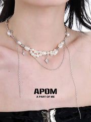 Forever Elegant Original Baroque Pearl Double Layer Choker Necklace™