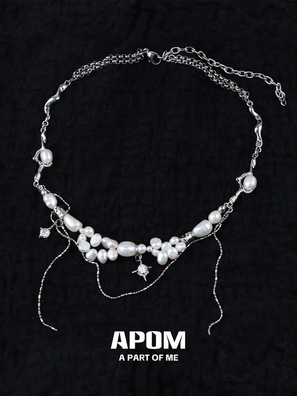 Forever Elegant Original Baroque Pearl Double Layer Choker Necklace™