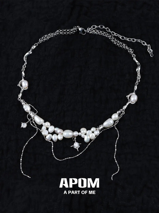 Forever Elegant Original Baroque Pearl Double Layer Choker Necklace™