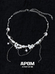 Forever Elegant Original Baroque Pearl Double Layer Choker Necklace™
