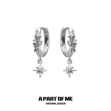 Hello Winter 925 Sterling Silver Snowflake Pendant Earrings™