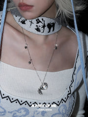Hello Winter Platinum Plating Snowy Puppy Pendant Necklace™