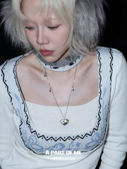 Hello Winter Platinum Plating Snowy Puppy Pendant Necklace™