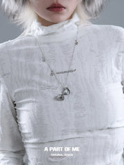 Hello Winter Platinum Plating Snowy Puppy Pendant Necklace™