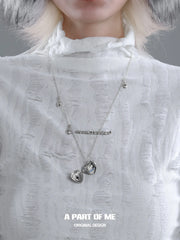 Hello Winter Platinum Plating Snowy Puppy Pendant Necklace™