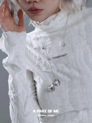 Hello Winter Platinum Plating Snowy Puppy Pendant Necklace™