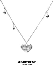 Hello Winter Platinum Plating Snowy Puppy Pendant Necklace™