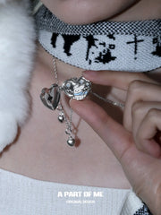 Hello Winter Platinum Plating Snowy Puppy Pendant Necklace™