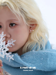 Hello Winter S925 Platinum-Plated Drop Earrings™