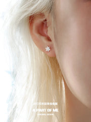 Hello Winter S925 Platinum-Plated Drop Earrings™